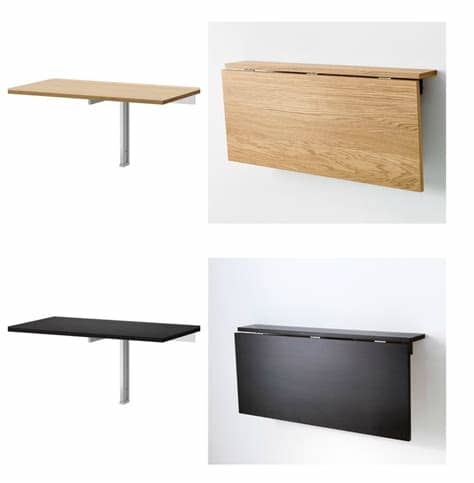 Las mesas comedor plegables tipo veamos ahora los modelos de mesa consola ikea extensibles para comedor o cocina, de. Wall Mounted Drop Leaf Table White | Wall mounted folding ...