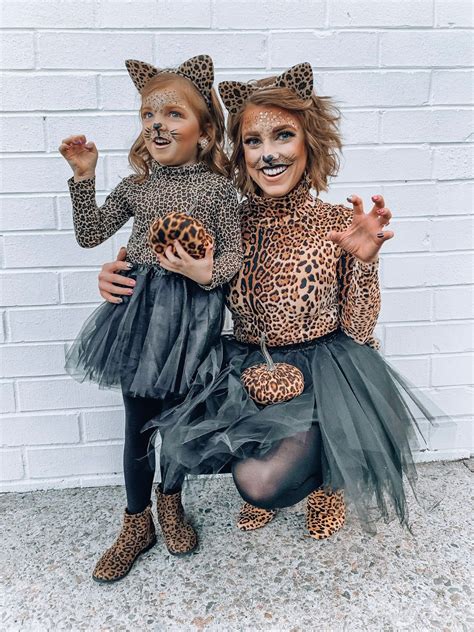 Mommy And Me Halloween Costume Ideas Diy Leopard Costumes Daughter
