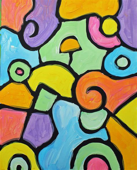 Art For Kids And Beginners Create An Abstract Painting With Acrylic