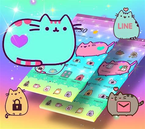 Cuteness Pusheen Cat Cartoon Theme For Android Apk Download