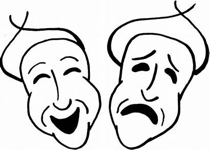 Comedy Masks Tragedy Clipart Mask Clip Theatre