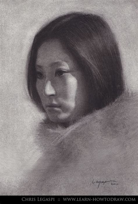 Japanese Female Portrait Drawing By Freshdesigner On Deviantart