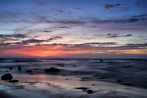 Gambar Pantai Laut Pasir Lautan Horison Awan Langit Matahari