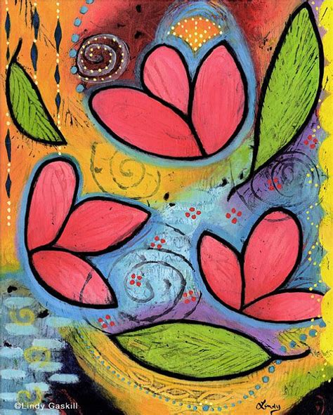 Art By Lindy Creates Colorful Whimisical Wall Art Whimsical Wall Art