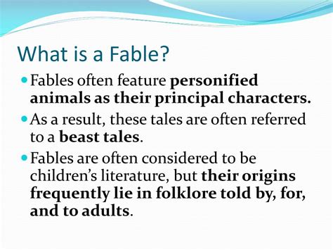 Ppt Fables Powerpoint Presentation Free Download Id2185410