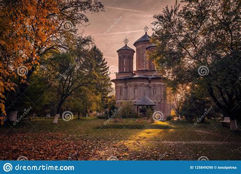 Monastery In A Beautiful Autumn Landscape Stock Photo Image Of
