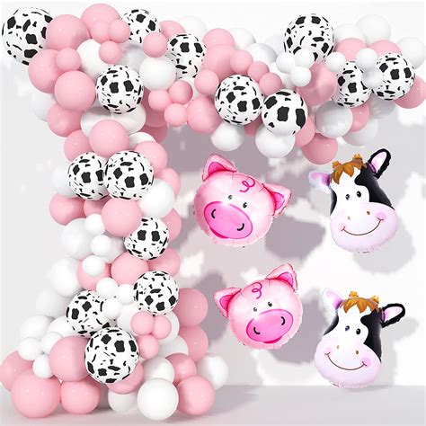 Buy Farm Animal Balloon Kit 130 Pcs Topllon Cow Party Decorations With