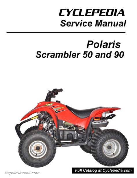 Polaris scrambler 90 carbon fiber atv seat cover. Polaris 50cc 90cc Scrambler ATV Print Service Manual By ...