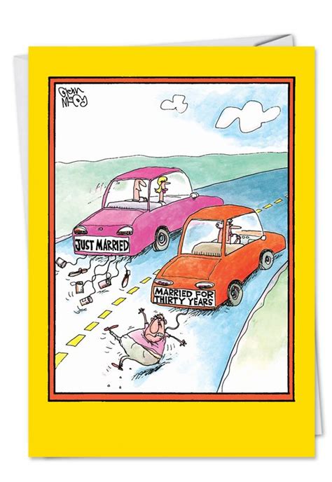 Married Cars Card Funny Cartoon Pictures Anniversary Memes Funny