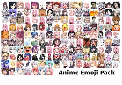 Anime Emoji Discord Pack Pack De Emojis Png Y  Para Discord 1000