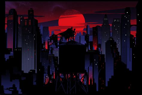 New Batman The Animated Series Prints Evoke Gothams Art Deco Nerdist
