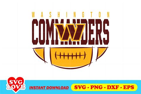 Washington Commanders Football Team Svg Gravectory
