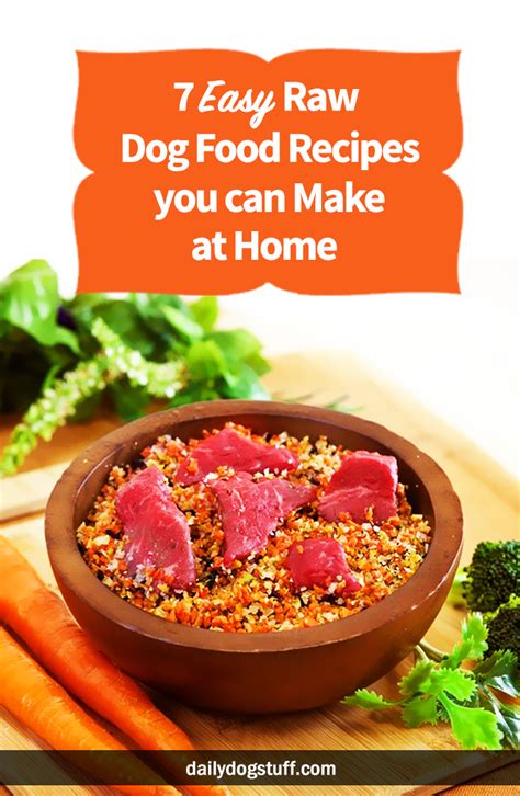 7 Easy Raw Dog Food Recipes You Can Make At Home Daily Dog Stuff