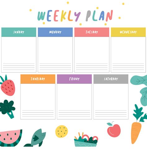 9 Best Weekly Planner Printable Printablee Intended For Blank