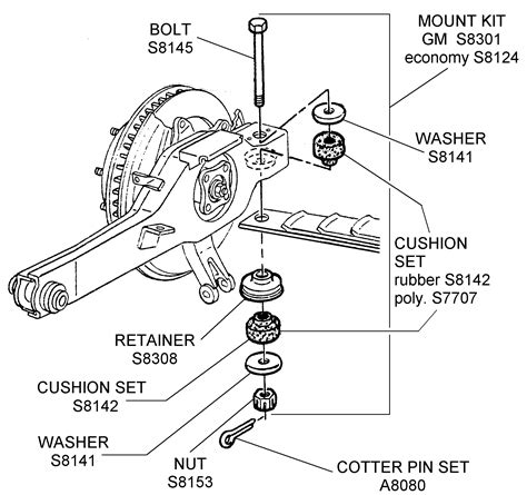 Mount Kit And Related Diagram View Chicago Corvette Supply