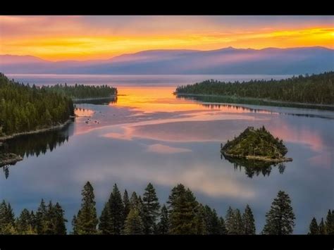Sunset On Emerald Bay Lake Tahoe Mother Earth Pinterest