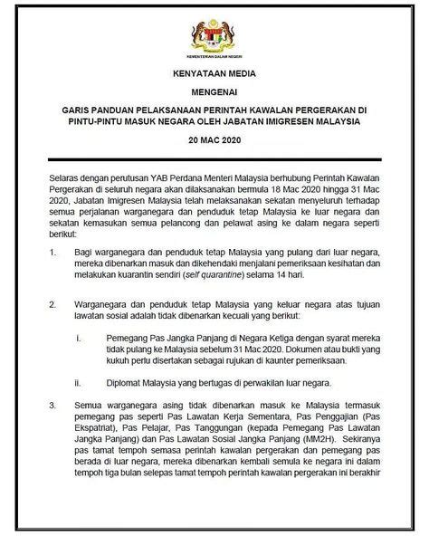 Garis Panduan Kementerian Kesihatan Malaysia