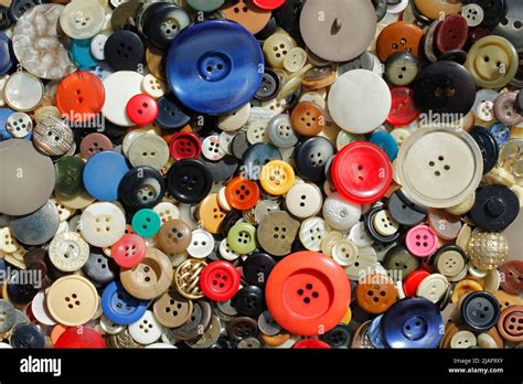 Variety Of Buttons Stock Photo Alamy