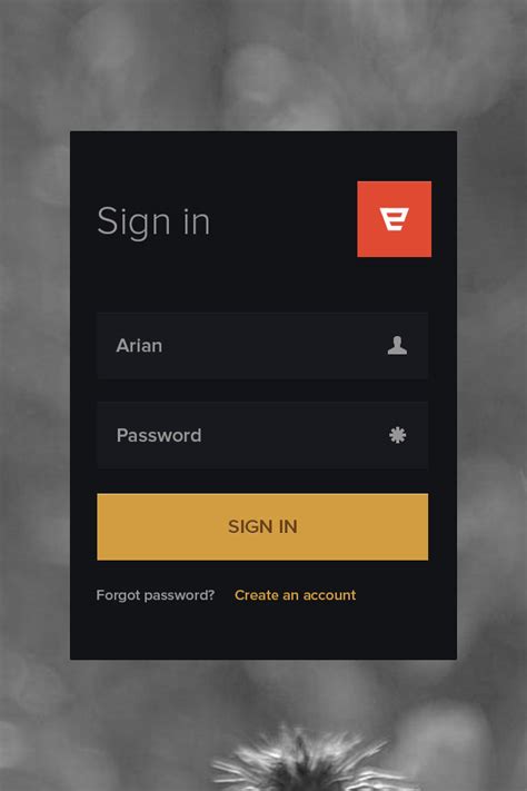 Great Looking Free Login Form Psds For Designers