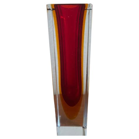 Mid Century Modern Sommerso Murano Art Glass Vase For Sale At 1stdibs