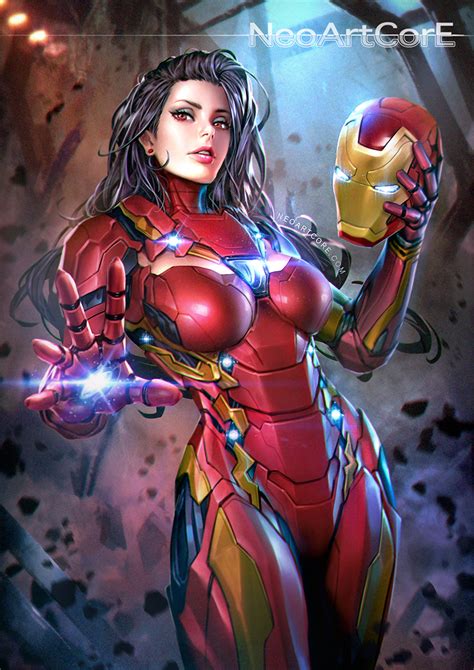 Neoartcore Iron Man Avengers Series Marvel 1girl Arc Reactor