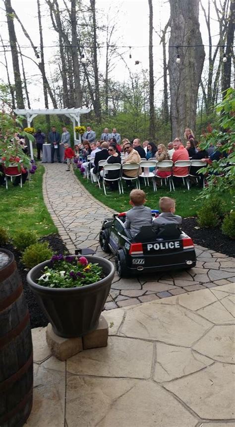 Columbus Ohio Wedding Ceremony With Police Officer Ring Bearers