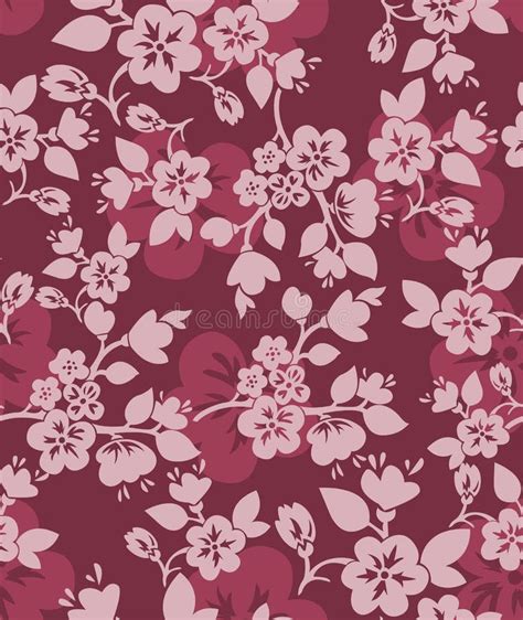 Burgundy Floral Background Stock Vector Illustration Of Branch 26449134
