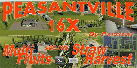 Peasantville 2 16x Multifruit V34 Final Map Farming Simulator 2022