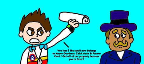 Ryder Fired Mayor Humdinger For Scroll Stealing By Mjegameandcomicfan89