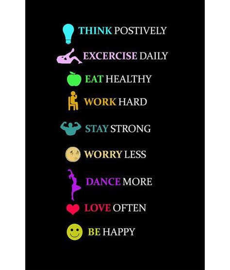 Painting Mantra Healthy Living Quotes Poster: Buy Painting ...