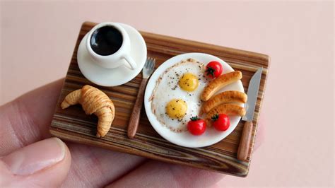 Miniature Kitchen Table For Dollhouse With Tiramisu Recipe Fake Food