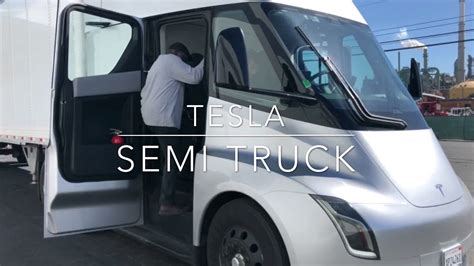 Tesla Semi Truck Outside And Inside Youtube