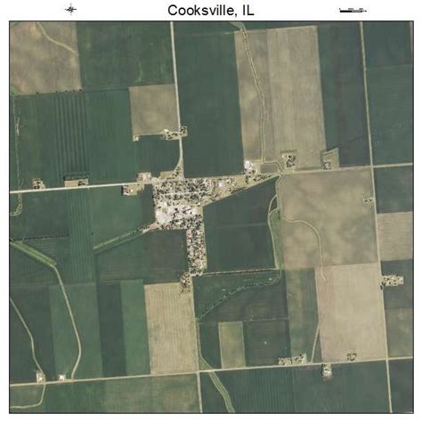 Aerial Photography Map Of Cooksville Il Illinois