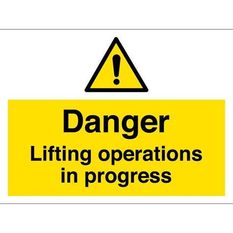 Danger Lifting Operations In Progress Sign Ubicaciondepersonascdmx