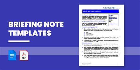 10 Briefing Note Templates Pdf Doc Print Custom Sticky Notes With