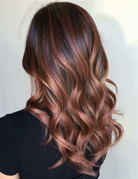 Luxury Copper Brown Balayage Highlight 100 Human Hair Swiss Etsy