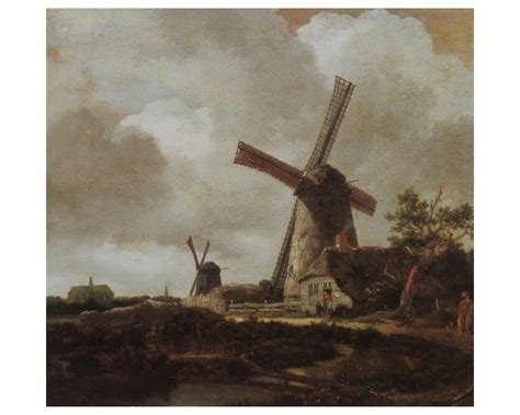 Jacob Van Ruisdael Vintage Print 2000 Landscape With Windmills 1650