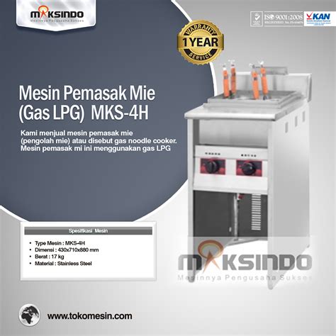 Selain di indonesia, mie sedaap juga dijual di luar negeri, antara lain malaysia dan nigeria. Mesin Pemasak Mie (Gas LPG) MKS-4H - Toko Mesin Maksindo ...
