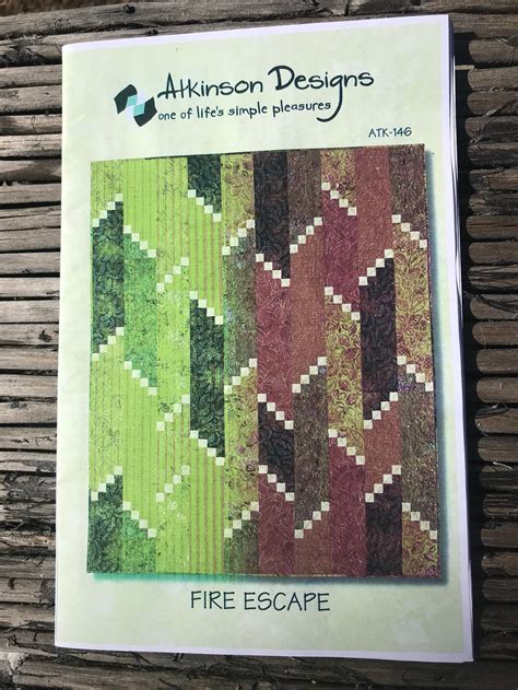 Fire Escape Quilt Pattern By Atkinson Designs Etsy