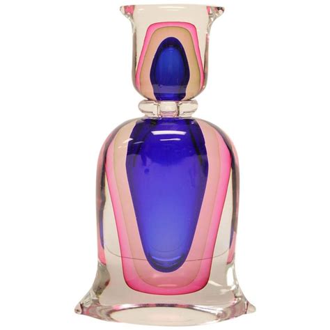 Large Italian Murano Glass Perfume Bottle At 1stdibs