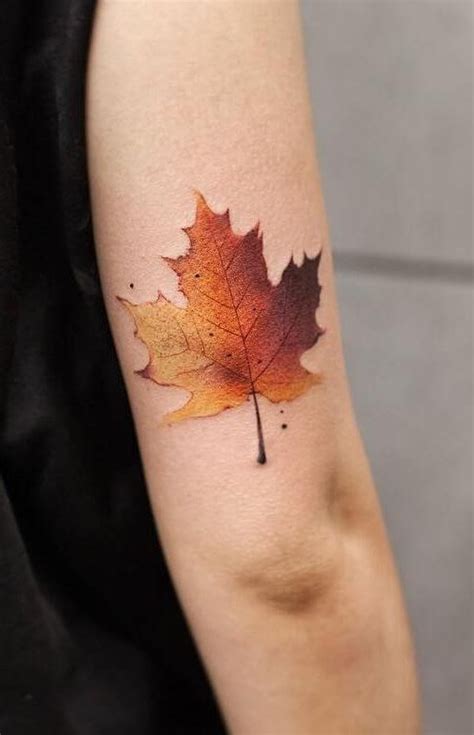 35 Beautiful Leaf Tattoos Ideas And Meanings Tattoo Me Now