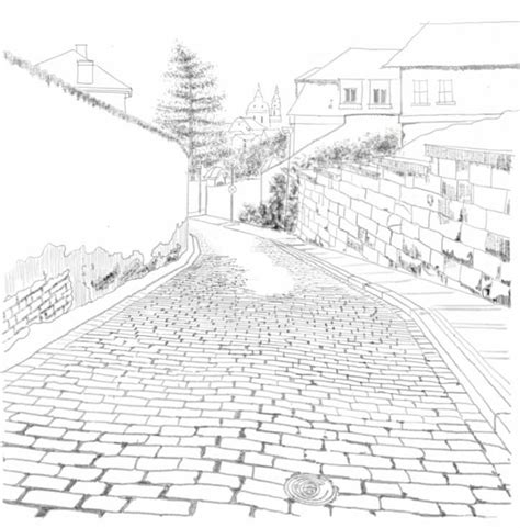 Cobblestone Drawing At Explore Collection Of