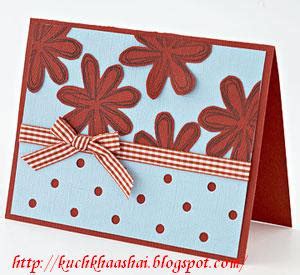 Fold the cards together and make a strong crease. 15 Creative Card Making Ideas | Kuch Khaas