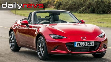 2020 Mazda Mx 5 Convertible Sport Tech Soul Red Driving And Details