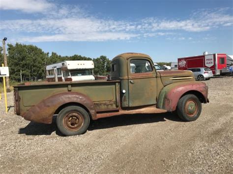 barn find 1942 ford 1 ton f 3 pickup truck flathead v 8 no reserve