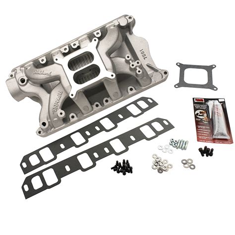 Edelbrock Rpm Air Gap Intake Manifold Kit Ford Sb 351w Natural