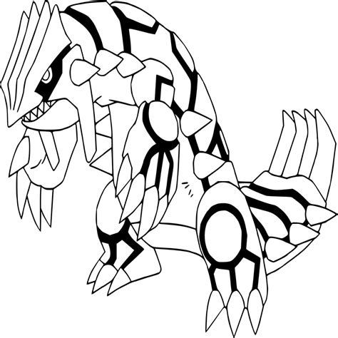 Primal Groudon Pages Coloring Pages