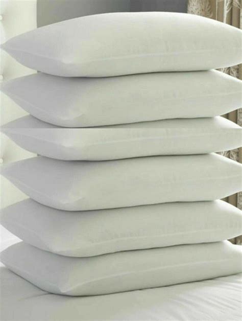 Hollowfiber Pillows Bounce Back Extra Fill Firm Pillows Hotel Quality 24and6 Pack Ebay