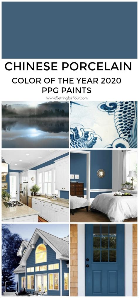 These earthenware vases feature a beautiful sheen and gentle color palette, making them an ideal addition to a neutral space in your home. Color of the Year 2020 - Chinese Porcelain Blue by PPG ...