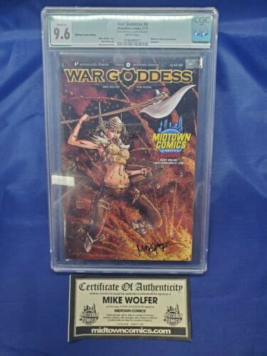 Cgc Qualified Graded 96 War Goddess 0 Midtown Comic Edition Boundless